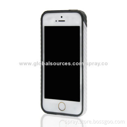 3 Colors Injection TPU Bumper Cover for iPhone 5S, Lightweight, Tear-resistant and Unique